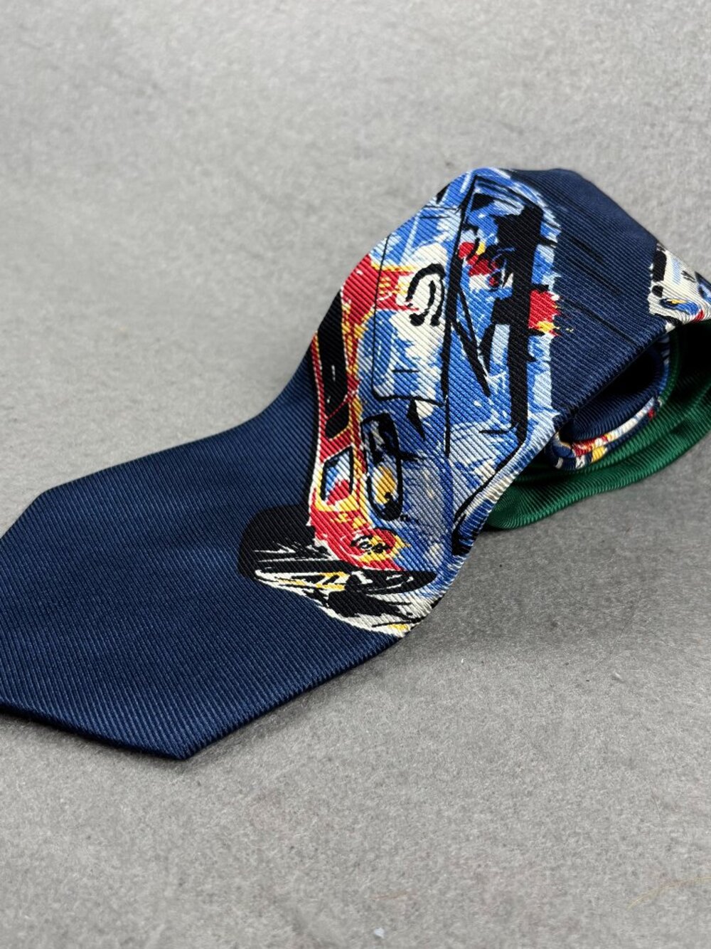 Polo Ralph Lauren Racing Cars 100% Silk Tie NWT Germany